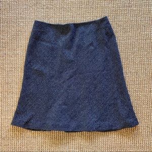 LOFT Charcoal Black Wool Pencil Skirt